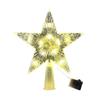 LED Christmas Tree Topper Star Moon Decoration Acrylic Xmas Ornament Energy Saving Shining Lamp Festive Home Room Decor