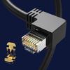 Shielded Cat6 RJ45 Cable Extender Flexible Angle Adapter FTP Connectors for Cat5e Cat5 Networks