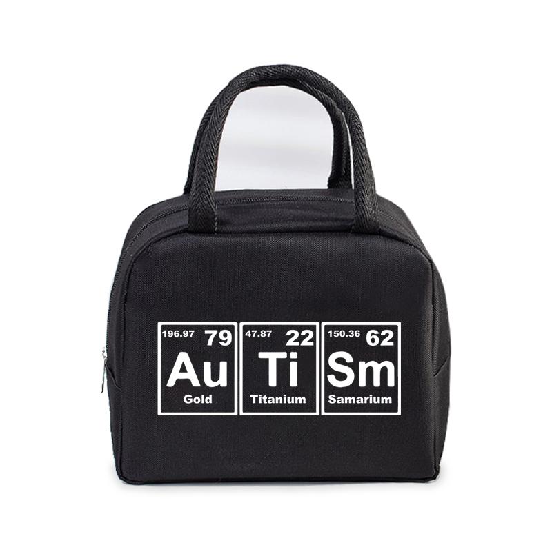 "Teachers Change The World" Pattern Women Men Portable Lunch Bags Funny Books Coffee Pencil Thermal Food Insulation Lunch Bag