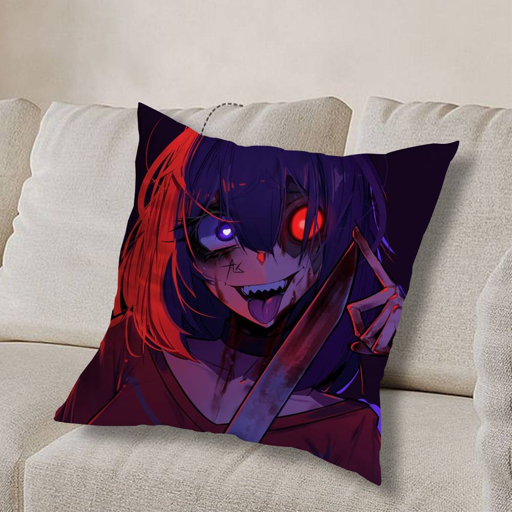 Evil CUTE M-MiSide Mita Pillow Case Square Double-Sided Printing Short Plush Sofa Cushion Cover Bedroom Bedside Pillow