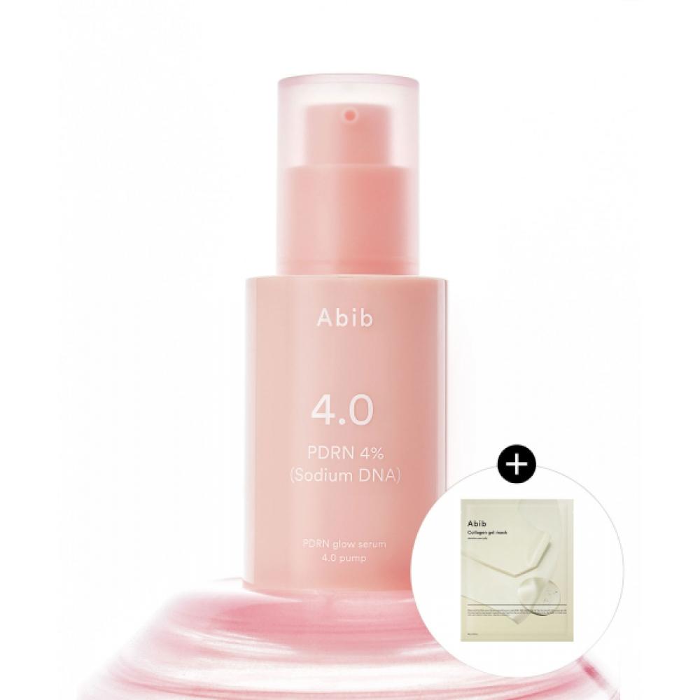 Abib Pdrn Glow Serum 4.0 Pump 30ml+ Collagen Gel Mask Pack 1ea NONE