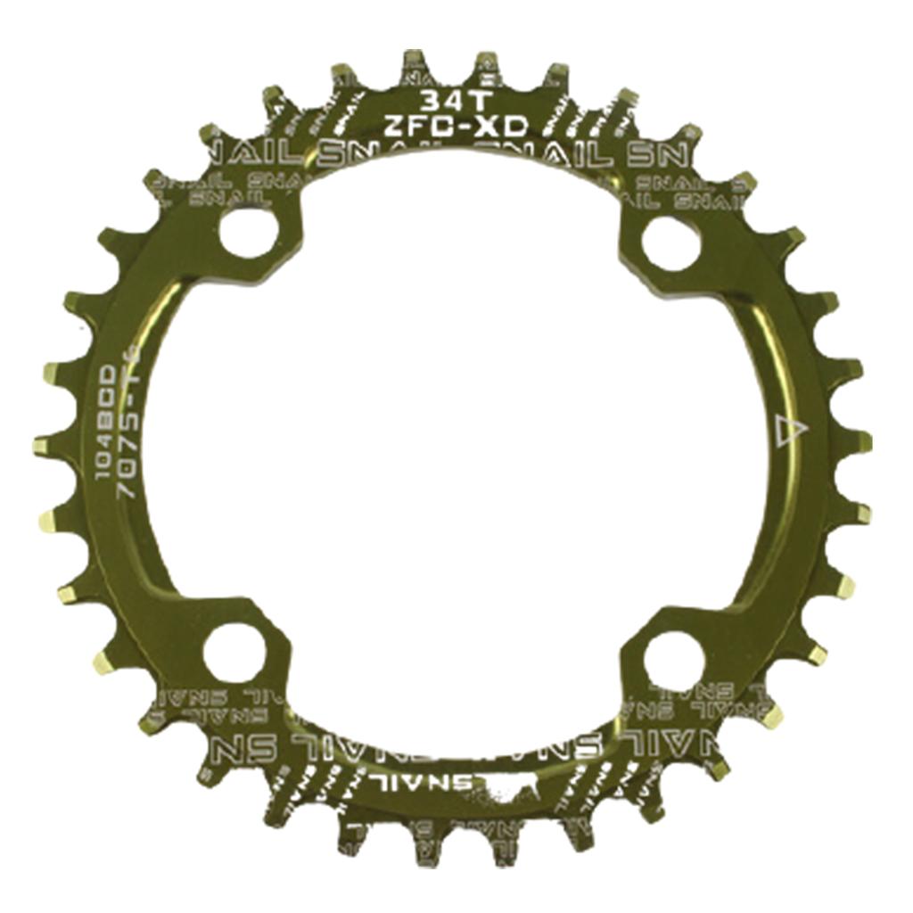 Für Fahrrad rund/oval 104BCD 32T 34T 36T 38T Narrow Wide Einzelkettenblatt