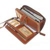 Women Long Wallet Large Capacity Hollow-Out Zipper Wallet Vintage Multi Card Holder Phone Purse Wristlet Clutch Lady Card Holder Coin Purse