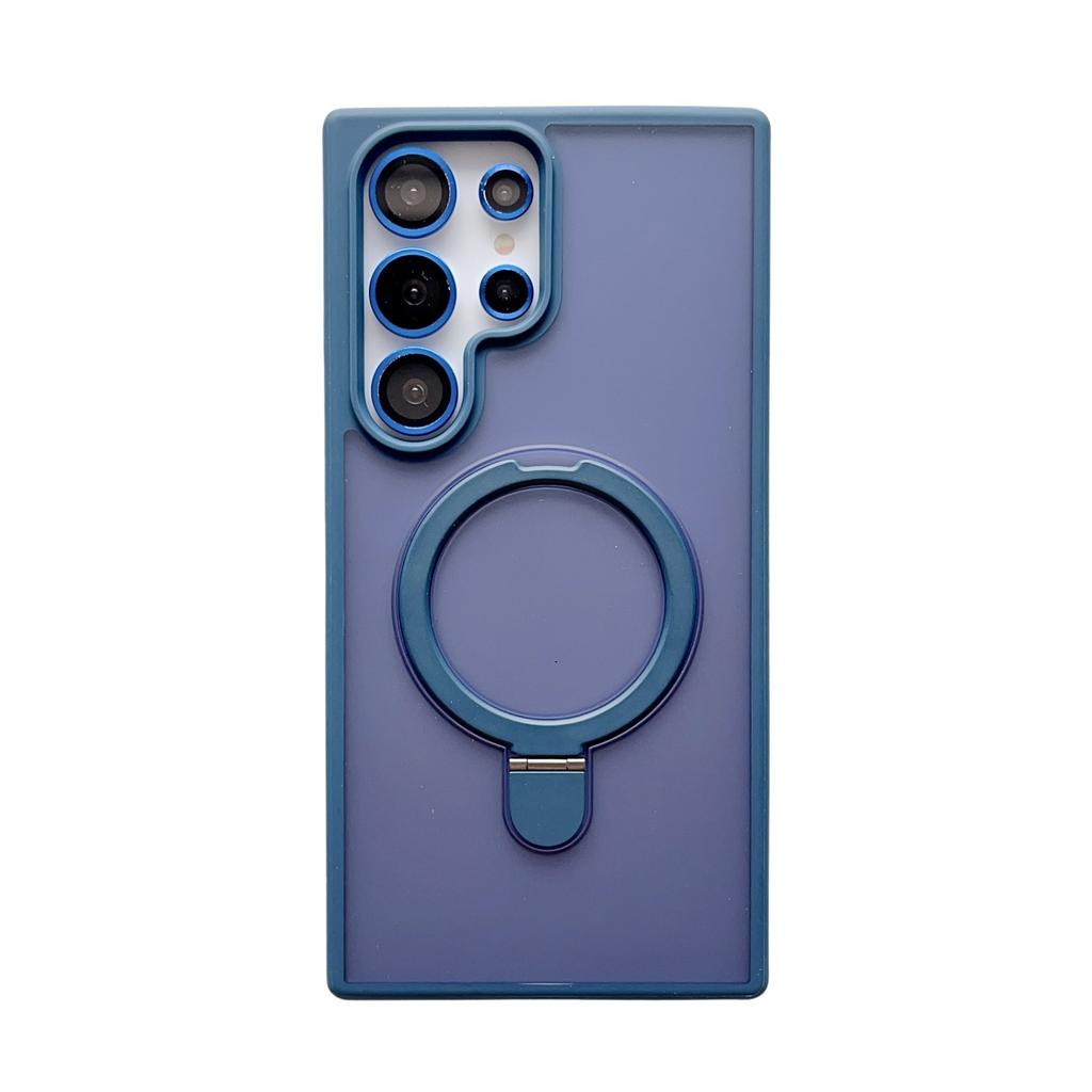 Suitable for Samsung S24ultra Mobile Phone Case S24plus Skin Feeling Matte S24 Metal Magnetic Bracket