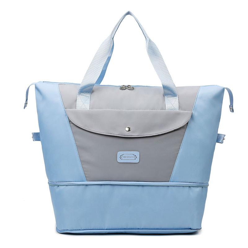 Travel bag Large capacity Portable travel Business trip Luggage storage bag Yoga fitness bag Expansion dry and wet separation