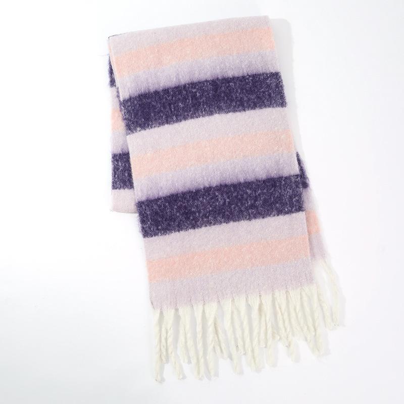 Imitation Cashmere Scarf for Women Winter  Men's Scarf  Autumn and Winter Thick Wool Tassel  Versatile New Plaid Scarf