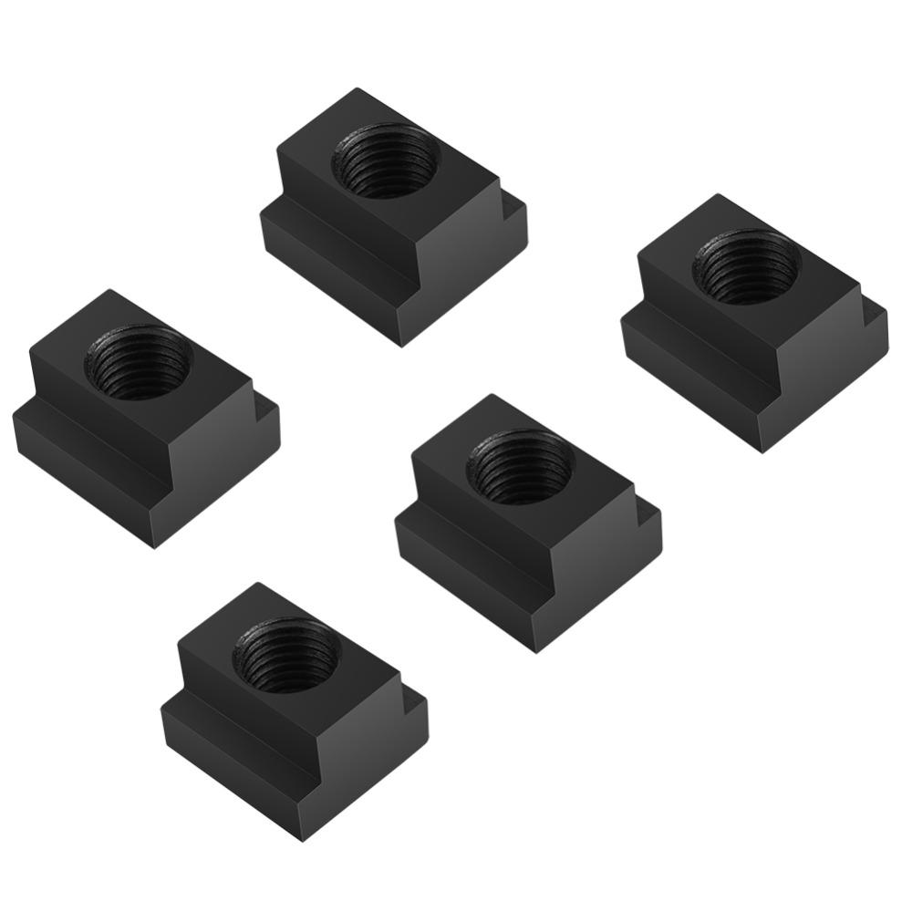5pcs Black Oxide Finish T Slot Nuts Durable Machine Tool Nuts T Track Nut  Woodworking Jigs