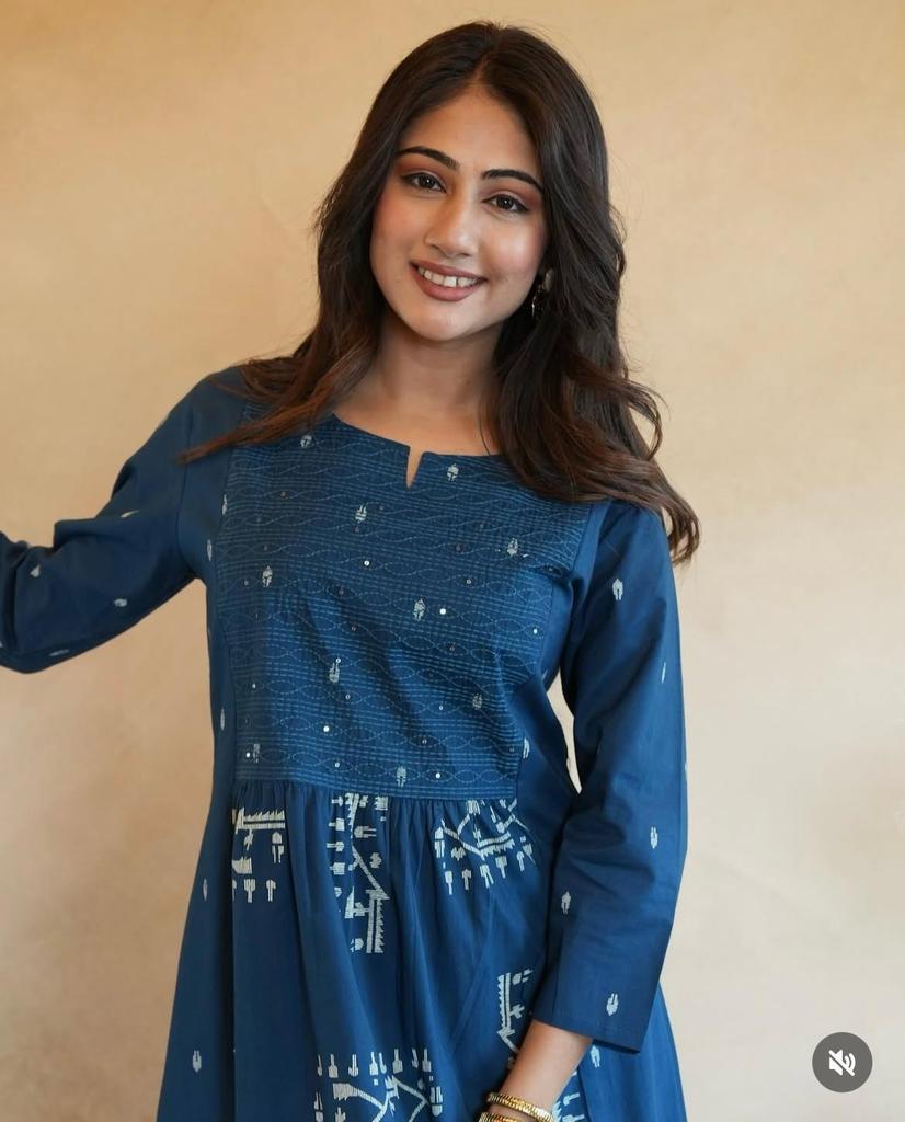 Party Wear Designer Kurta Pant Set Indian Women Bollywood Top Tunic Cotton Kurti Salwar Suit