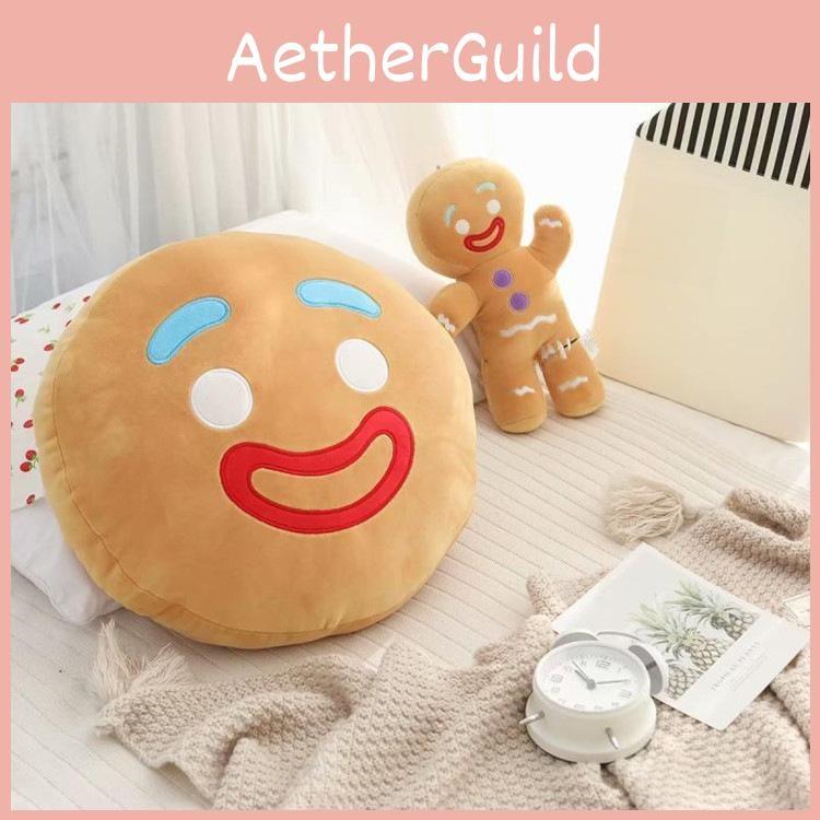 Plush Gingerbread Man Toy Pillow With Stuffed Pp Cotton For Living Room Doll