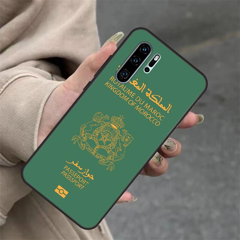 Marokko Flagge Wappen Hülle Für Huawei Nova 9 SE 10 5T 11i 8i 7i 3i Y61 Y91 Y60 Y70 Y90 P20 P40 Lite P30 Pro Abdeckung