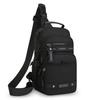 Casual Multi Pockets Men Chest Bag Shoulder Bag Multifunction Sports Message Bag Solid Color Cloth Crossbody Bag Travel