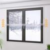 Winter  Window Curtain Keep Warm Transparent Film With Folding Design Windproof Self-Adhesive Clear Soft Glass Shrink Heat Film