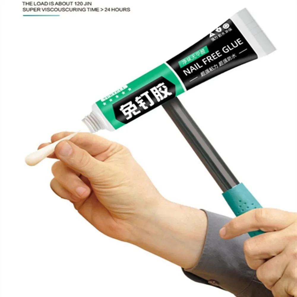 All-Purpose Glue Quick Drying Waterproof Extra Strong Sealant Powerful Nail Free Adhesive Fix for Plastic Glass Metal Ceramic