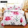 Pink Roses Bedding Set Duvet Cover Sets 3d Bedding Digital Printing Queen Size Bedding Set Fashion Design
