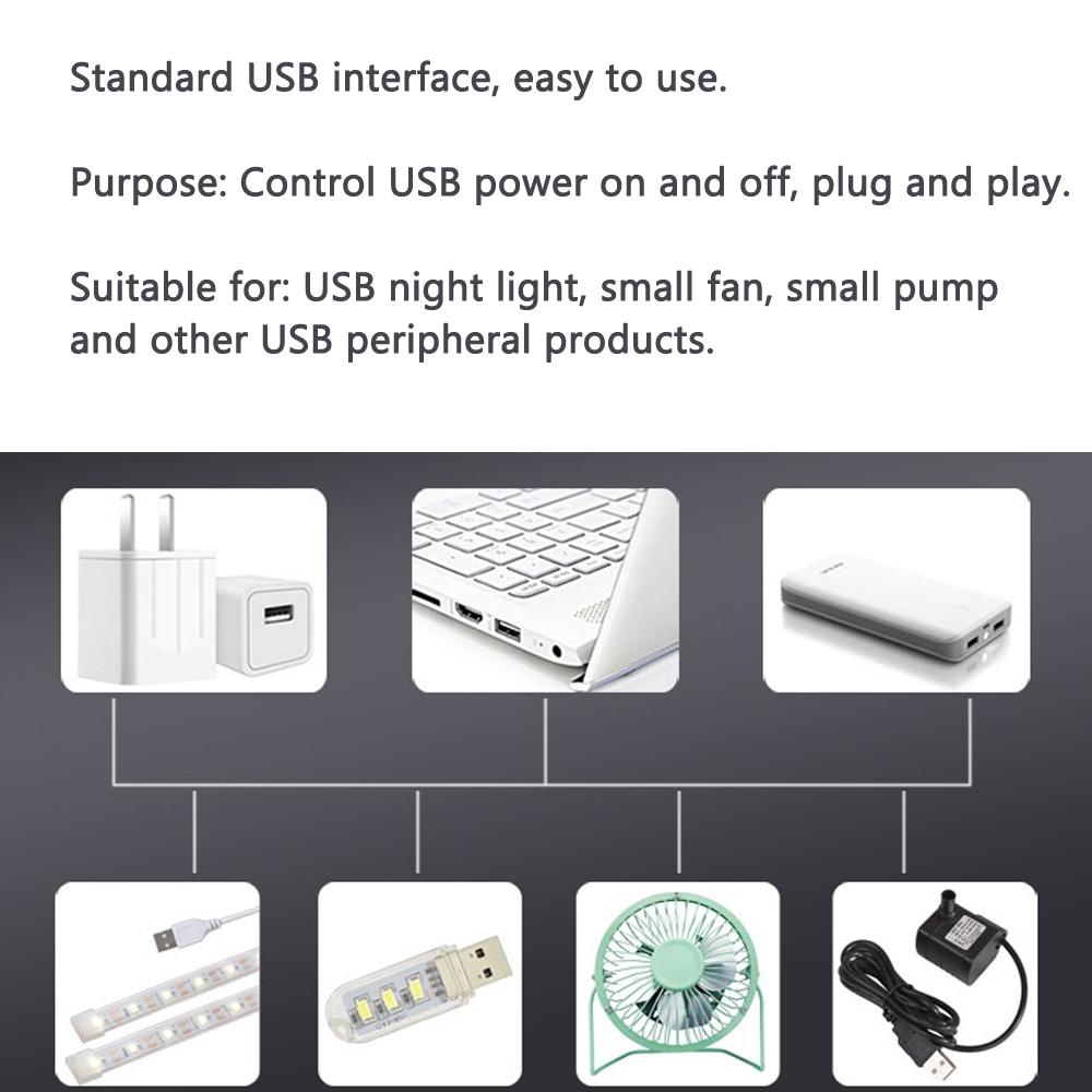 DC 5V USB Wireless RF Remote Control Switch Driver Power ON OFF For LED Light Strip Reading Lamp Light Fan
