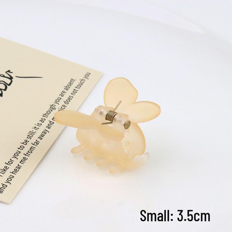 2024 Spring/Summer Matte Jelly Butterfly Hair Clip for Kids