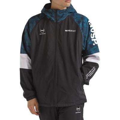 Move Sports Descente HEATNAVI TOUGH Hoodie with GRBK O Windbreaker, Full-Zip All-Over Graphic, Training,