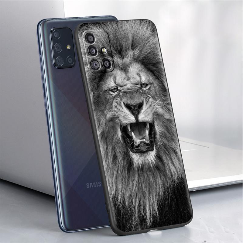 Wolf Löwe Tier Hülle Für Samsung Galaxy A54 A52 A14 5G A53 A12 A13 A71 A23 A34 A33 A21s Handyhülle