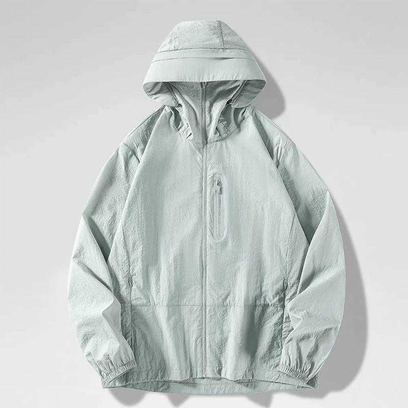 Unisex Waterproof Sun Protective Jacket UPF 50+ UV Blocking Quick-Dry Breathable Windbreaker for Hiking Camping Climbing