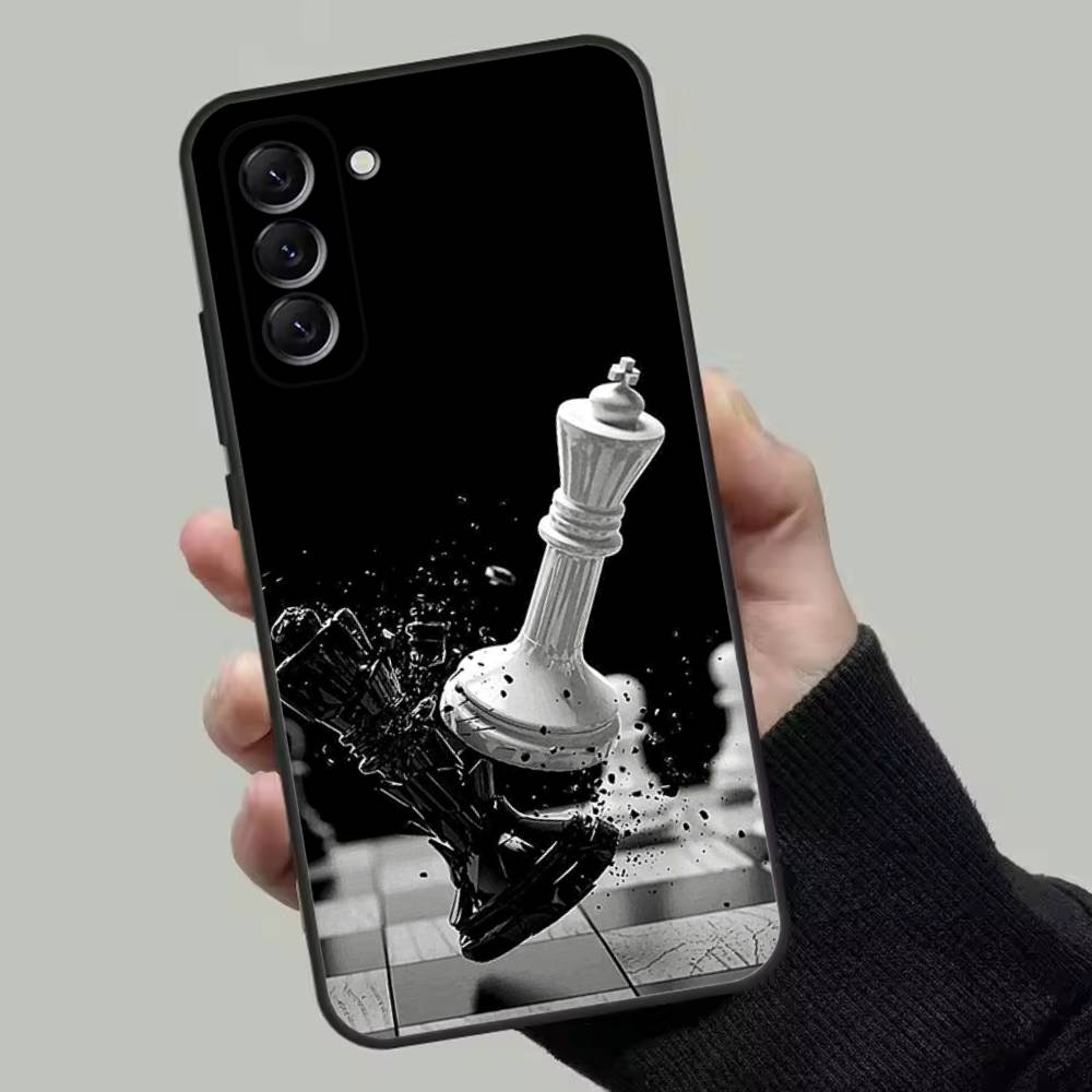 

Competitive Chess Game Phone Case For Samsung Galaxy A13,A21s,A22,A31,A32,A52,A53,A71,A80,Soft Black Shell Samsung a70