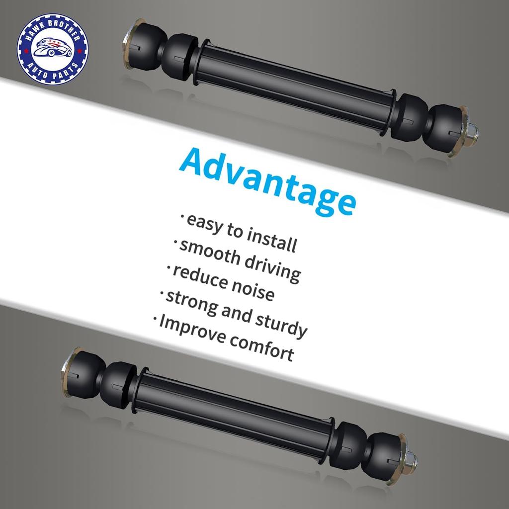 Sway Bar Links, K700432 K700538 Front Stabilizer End Link Suspension Kit Replacement For Chevrolet Silverado 1500 Avalanche Suburban Tahoe Cadillac