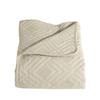 AVILA Decorative Bedspread - Beige, Geometric Pattern - 170x210cm