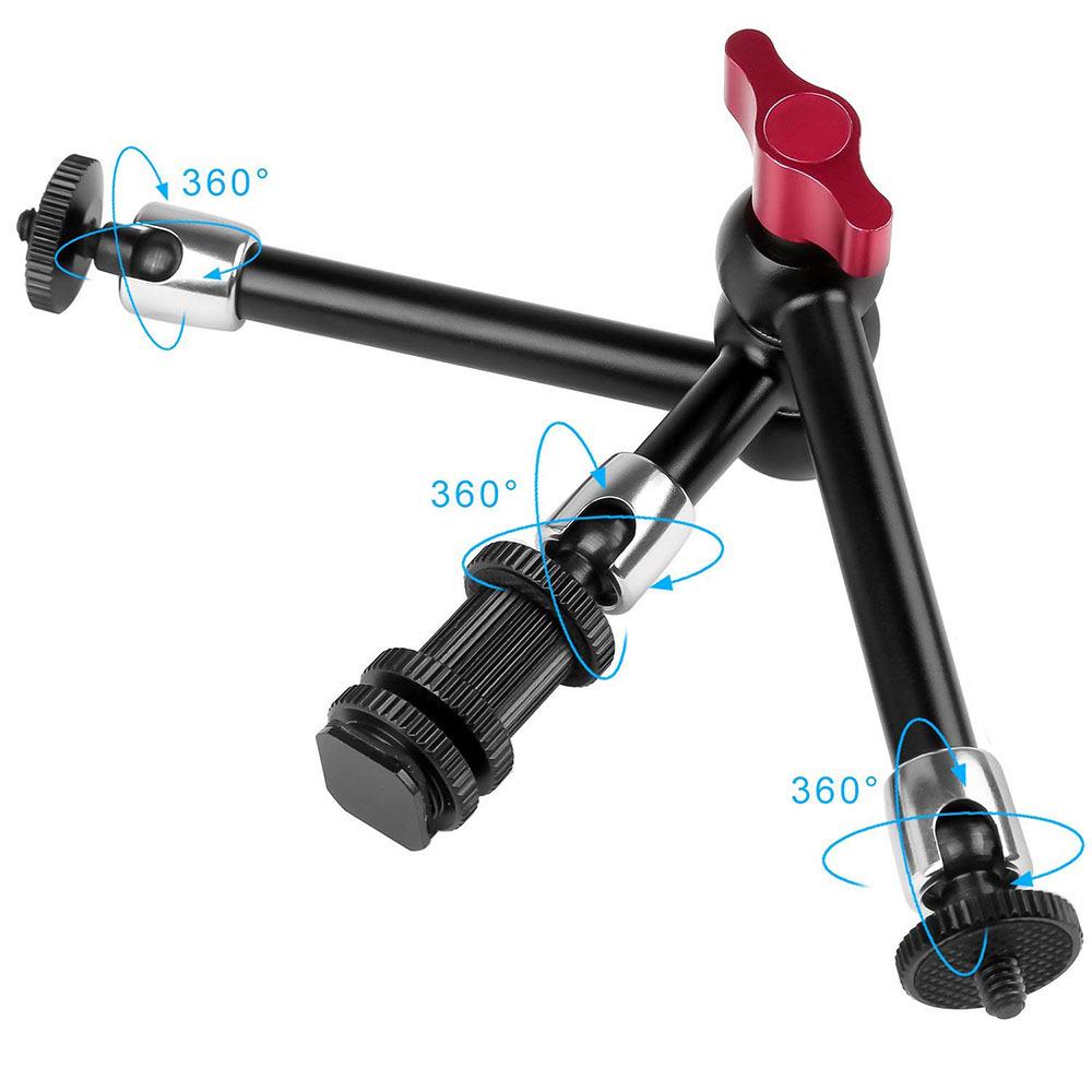 SLR Camera Magic Arm Mount Kit with 7/11-Inch Size Options – Includes Large/Small Crab Clamp and Mighty Clamp