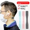 Xinqin Adjustable Ear-Loop Face Mask, Elastic Ear-Adjusting Device, Anti-Choke, Universal Style, 4-Pack, Random Colors