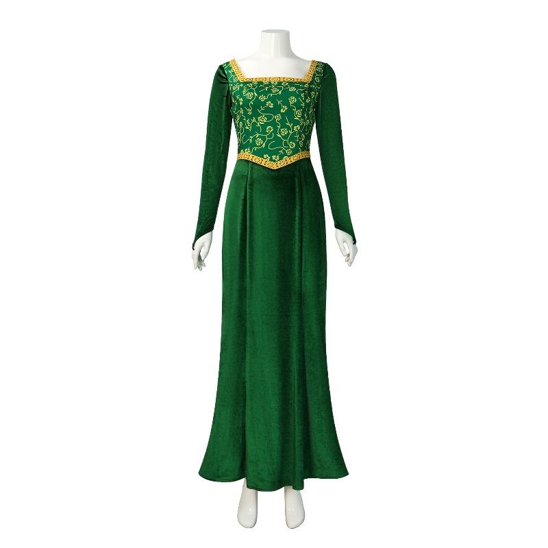 Monster Shrek, Princess Fiona Cosplay Costume, Princess Fiona Green Dress Cos Costume