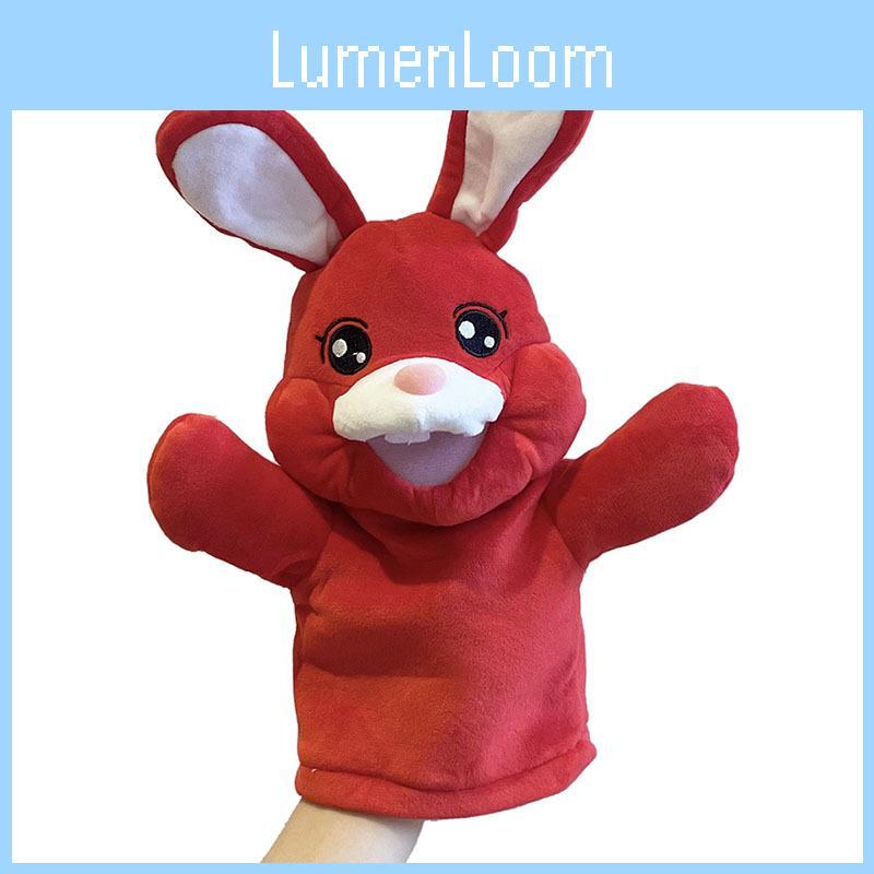 Cartoon Animal Plush Hand Puppet Panda Crocodile Doll Children Prop Performance