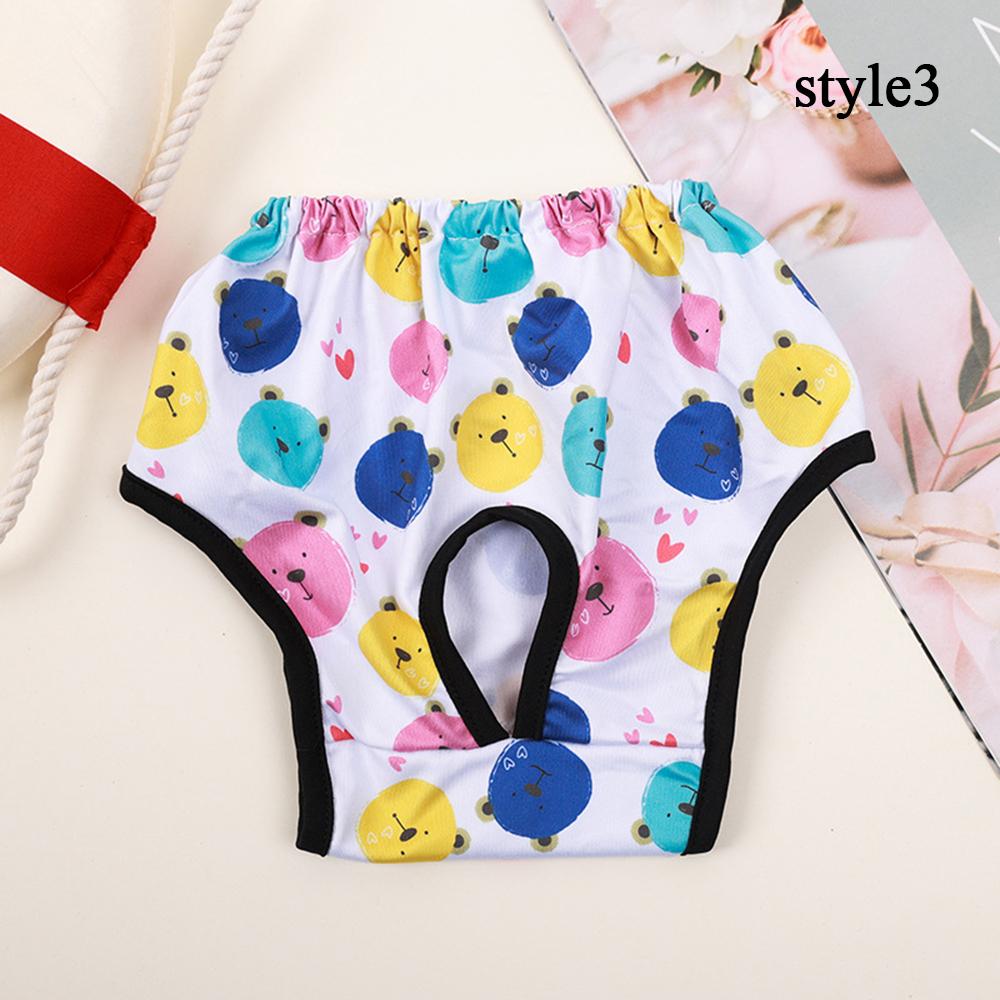 Physiologische Hosen für Haustiere, saugfähige Hundewindeln, Muster, Haustierunterwäsche, atmungsaktiv, wiederverwendbare Hundekleidung, Elastizitätshosen für Welpen
