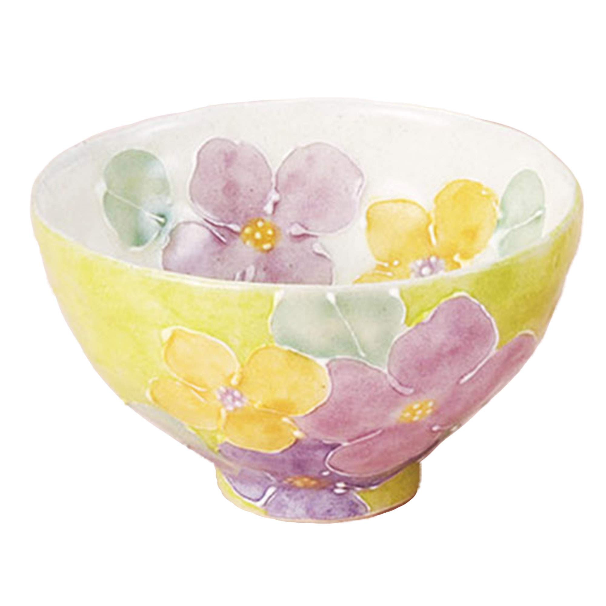 

Japanese Ceramic Colored Hanasai Rice Bowl жёлтый