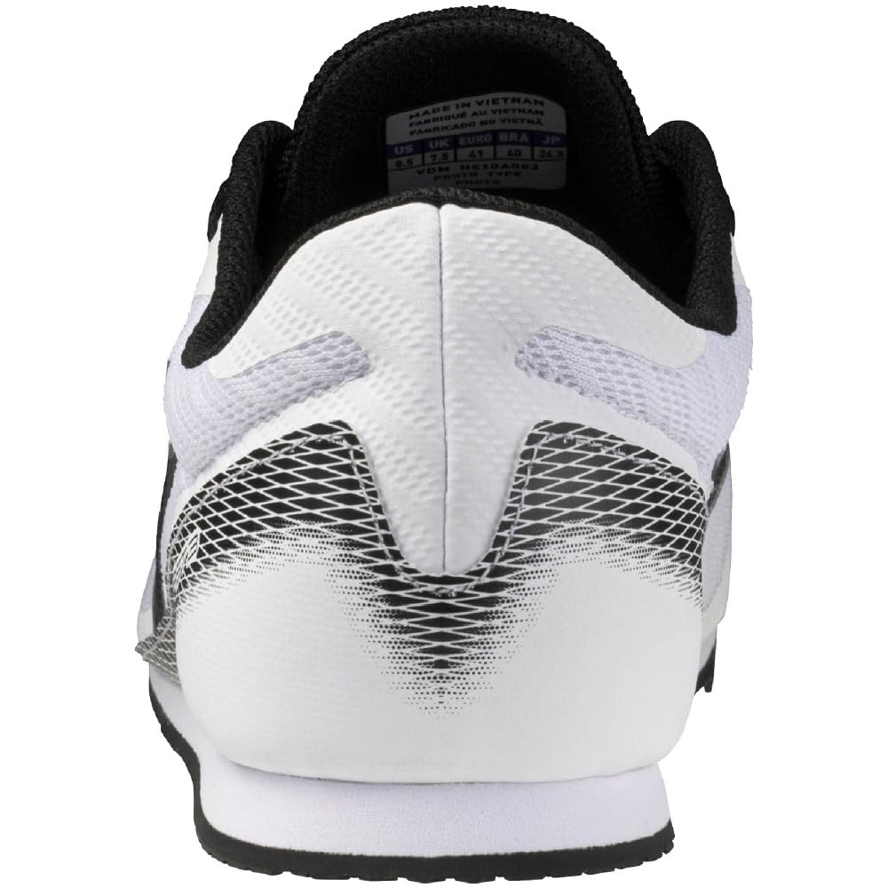 Mizuno Track and Field Shoes 3 Club Lightweight Short Distance Track and Field Spikes for Tracks Under 800m White x Black cm 2E X-First 26.0