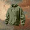 Men's Solid Color Sweatshirt Hoodie Men's Sports Large Size Casual Sweatshirt