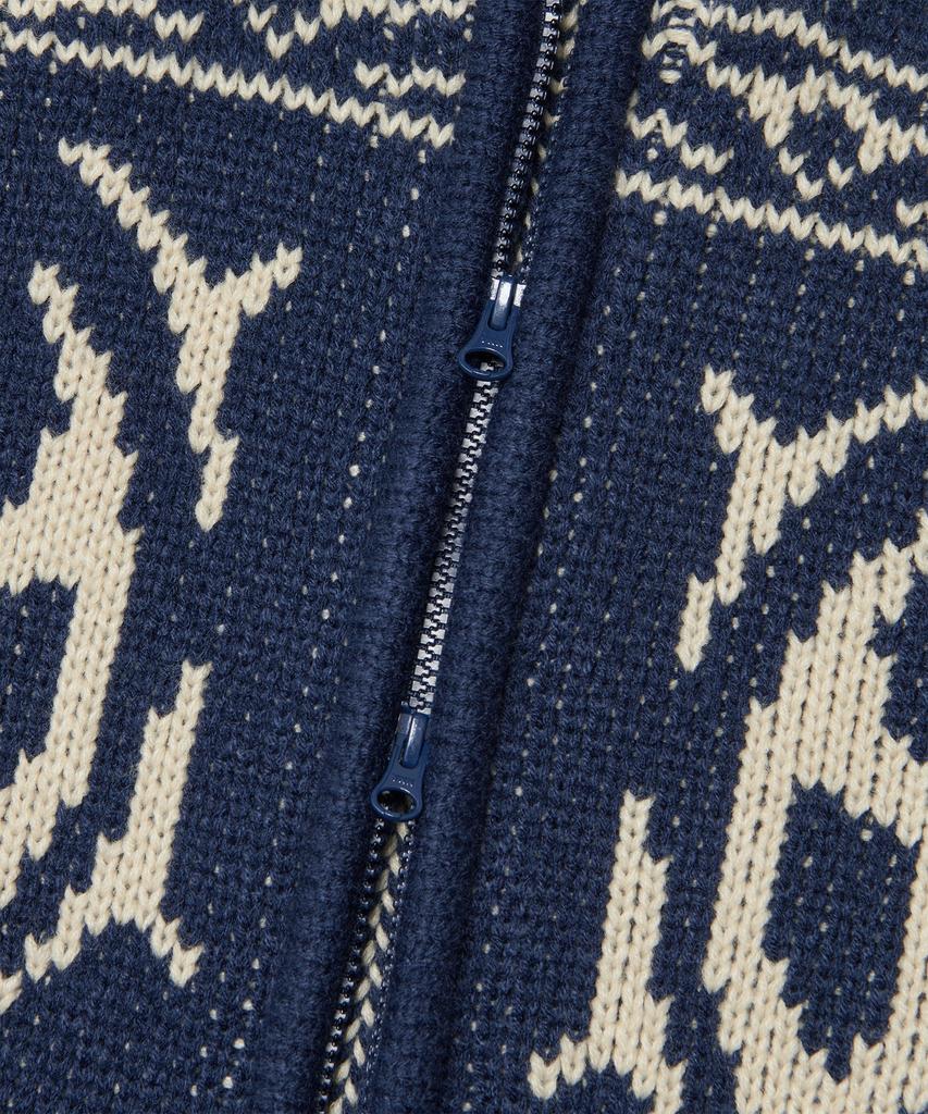 Nomaenyueol Cowichan Hooded Zip-Up - Navy