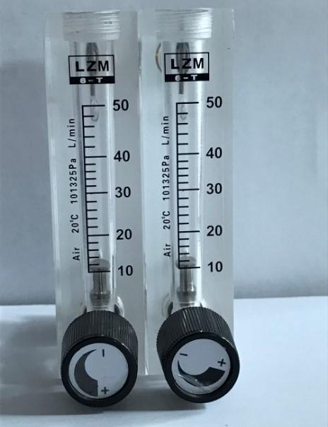 8mm Push To Connect Water Gas Air  Float Flowmeter Panel Type Rotameter with Control Valve