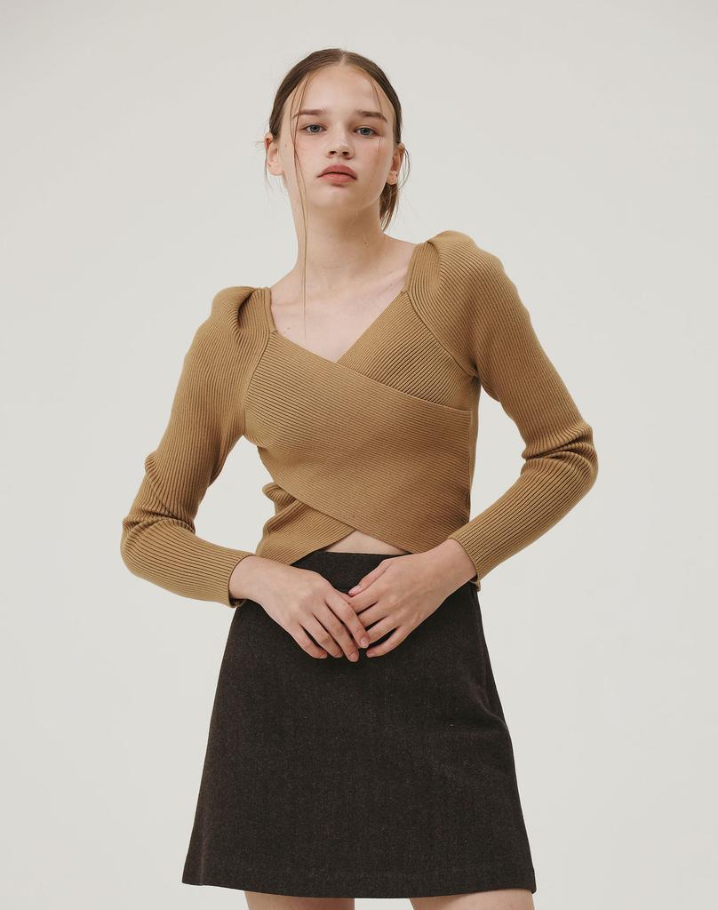 GIEMAR Wrap Knit Beige