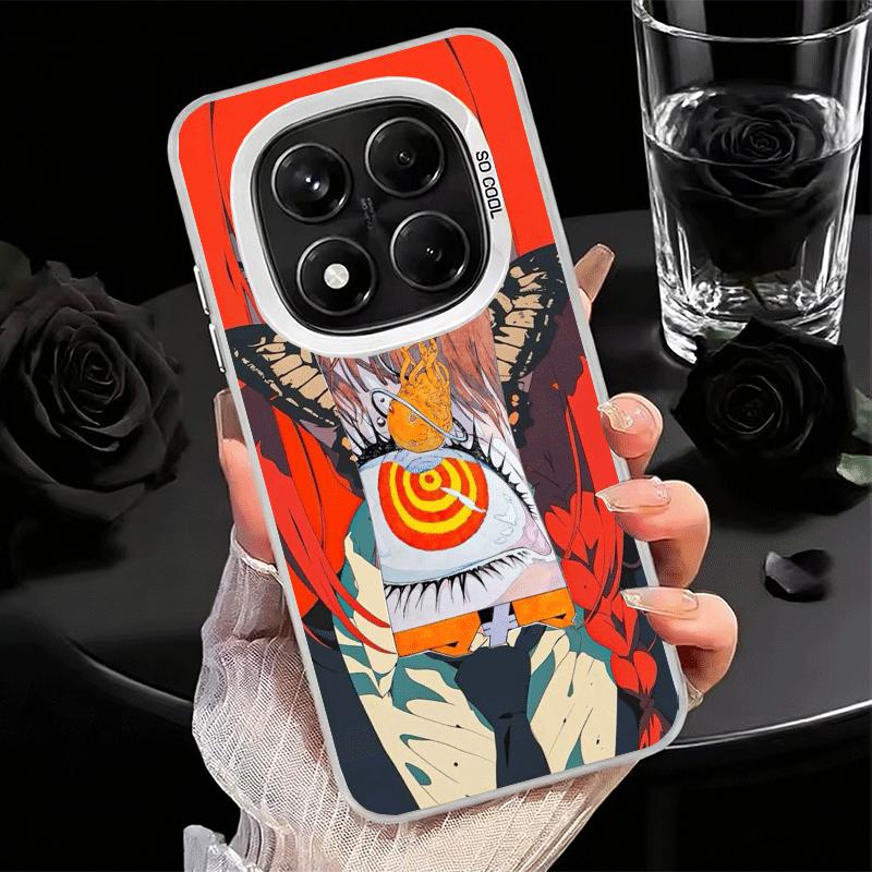 Anime Character Makima CSM Soft Phone Case for Xiaomi Redmi Note 13 14 15 Pro Plus 12S 12 11S 11 11T 10S 10 Shockproof Cover Bac