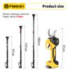 MELLWIN 2IN1 Brushless Electric Pole Pruner Shear With 180CM Telescoping Pole Garden Pruner Shear Tool For Makita 18VBattery Pin