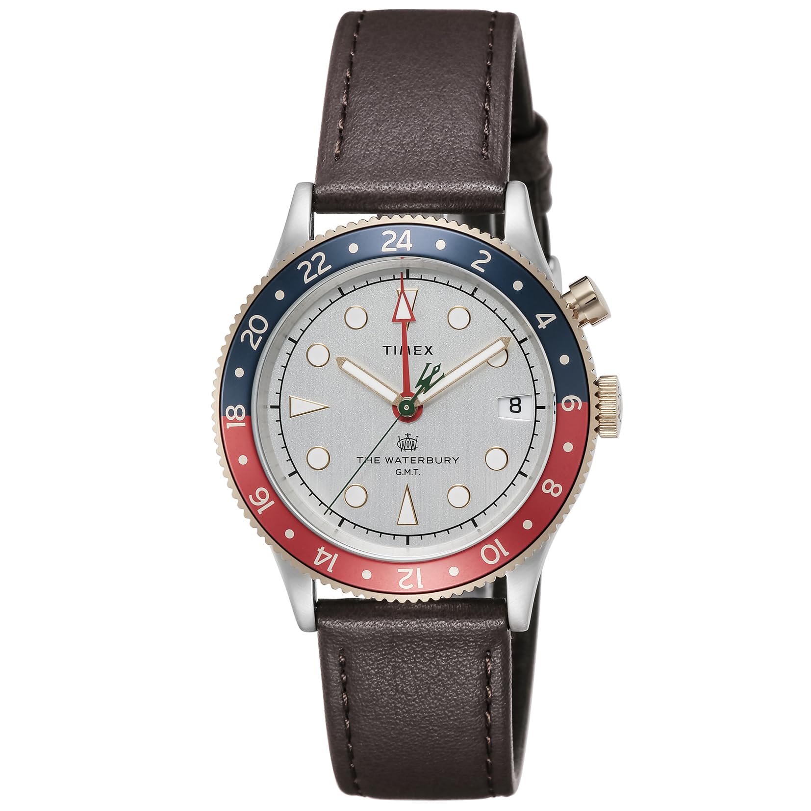Часы Waterbury Quartz 10 ATM Водонепроницаемые Минеральное Стекло Белый Циферблат TW2U99100 [TIMEX] Мужские [Оригинал] белый