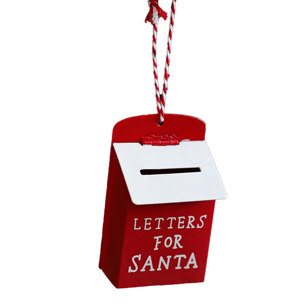 Уникальный рождественский почтовый ящик из смоляного железа для сезонных украшений белый — фото 6