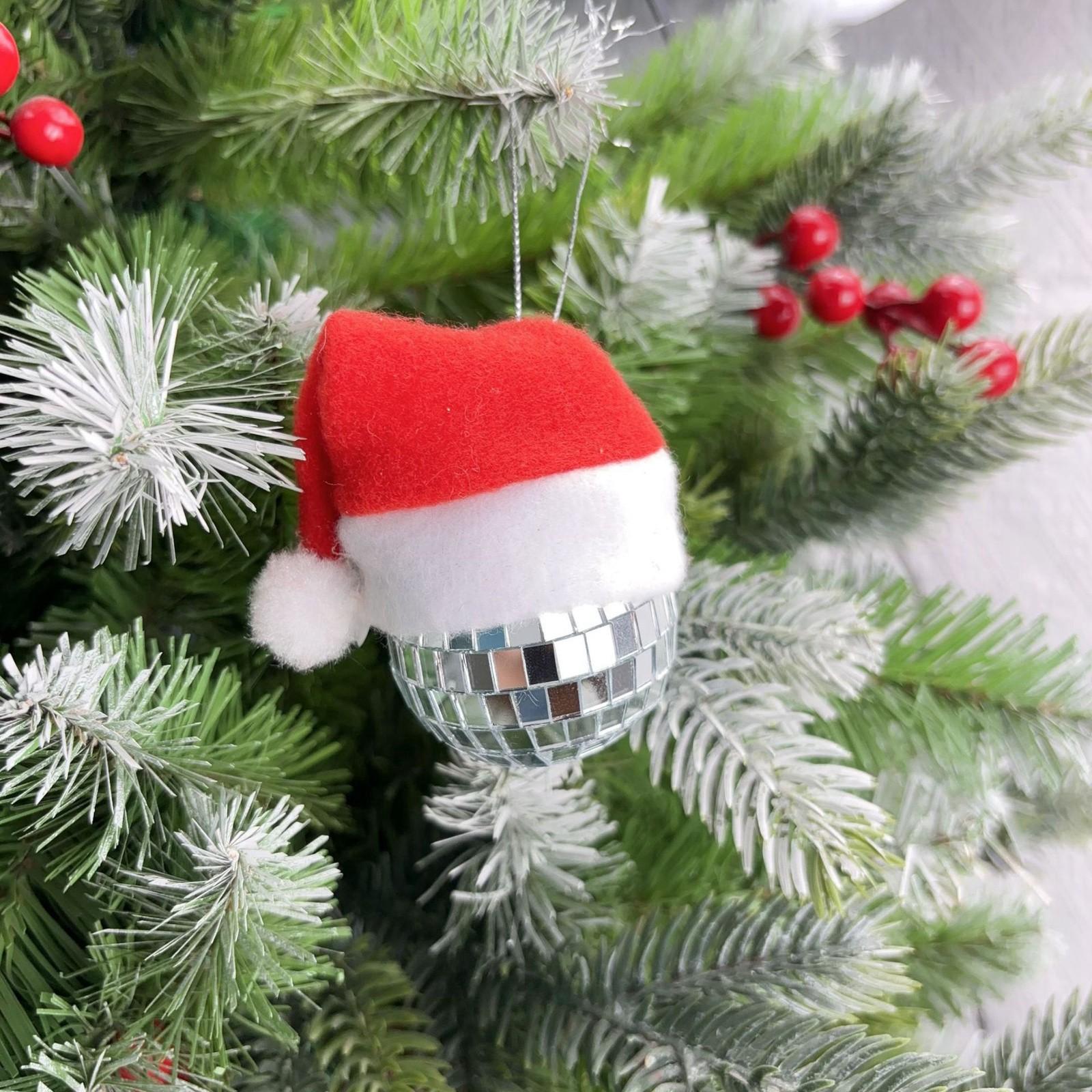 

Рождественская шапка диско-шар рождественская елка 3D подвеска украшение для вечеринки украшение для мальчишника One Size