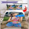 Customize Photos Customize Your Photo Bedding Set Breathable Duvet Cover with Pillowcases Home Decoration Birthday Gift