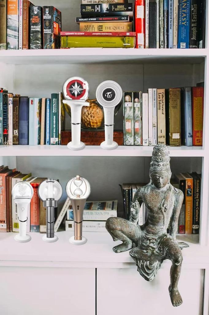 Stojak na pałeczki Light Stick K-Pop 5 szt. Regulowany uchwyt Biały Kompatybilny ze Stray Kids ENHYPEN