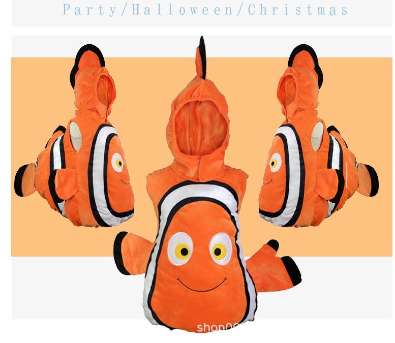 Children's Clownfish Cosplay Costume - Nemo Finding Nemo Cartoon Outfit