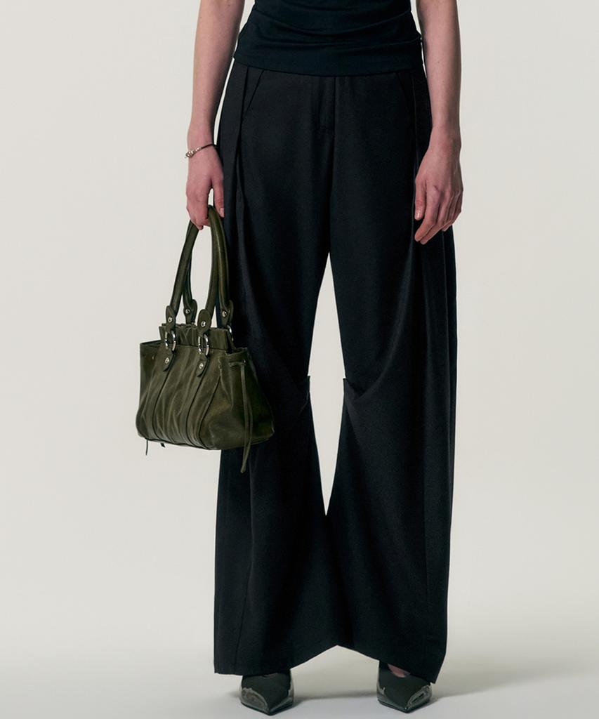 Kimjisu Soft-Curve Wide Pants_Black