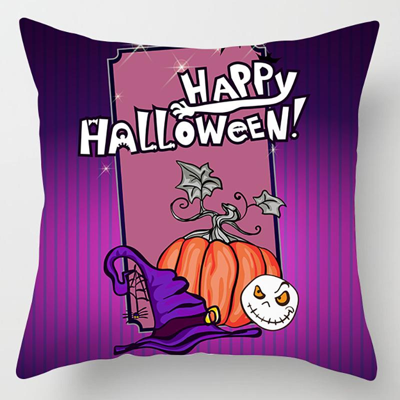 Nový Halloweenský povlak na polštář s dýní Domácí dekorace Povlak na polštář