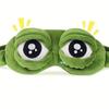 Green Big Eyes Plush Sleep Mask Cartoon Plush Sleeping Eye Cover Lovely 3D Eye Mask  Dream Night
