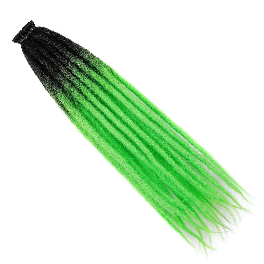 24-Inch Single Strand European & American Felt Dreadlocks Wig – Hand-Crocheted Extensions for Street Dance