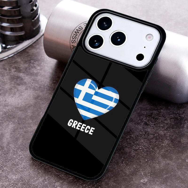 Greece Greek Flag soft Phone Case for iPhone 17 16 15 Pro Max Air 14 13 12 11 Plus Shockproof Cover